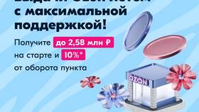 Сроки поступления товаров в пункты выдачи Ozon в Техношок