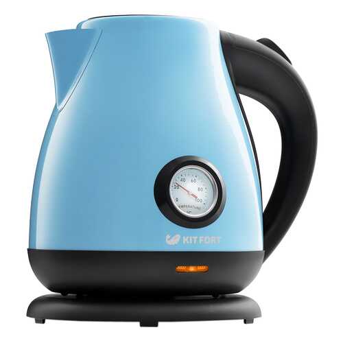 Чайник электрический Kitfort КТ-642-2 Black/Blue в Техношок
