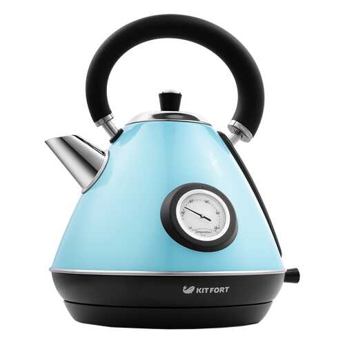 Чайник электрический Kitfort КТ-644-1 Black/Blue в Техношок