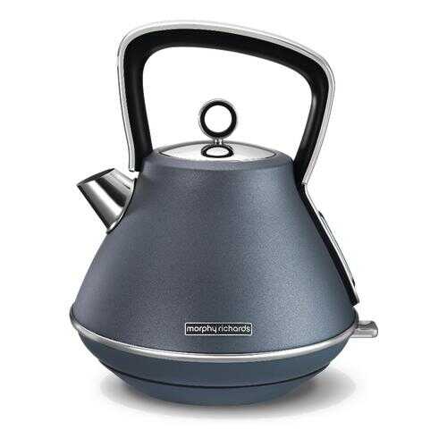 Чайник электрический Morphy Richards Evoke Pyramid Silver Blue в Техношок