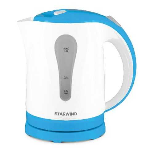 Чайник электрический Starwind SKP1217 White/Blue в Техношок