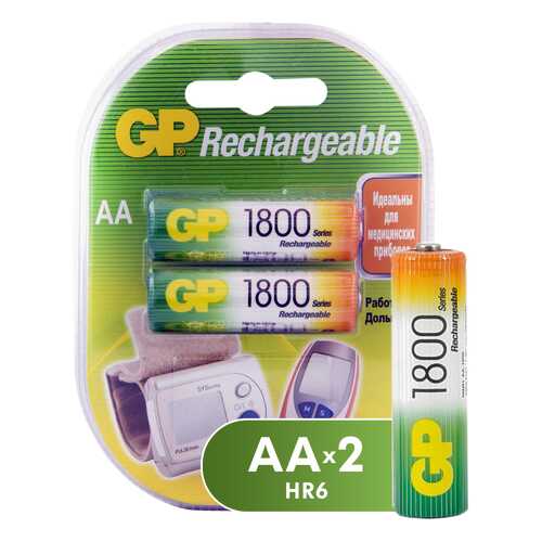 Аккумуляторная батарея GP Batteries 180AAHC-2DECRC2 2 шт в Техношок