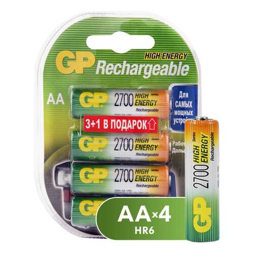 Аккумуляторная батарея GP Batteries 270AAHC3/1-2CR4 4 шт в Техношок