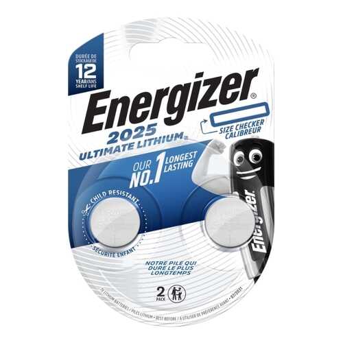 Батарея Energizer Ultimate Lithium CR2025 BP2 2 шт. (E301319400) в Техношок