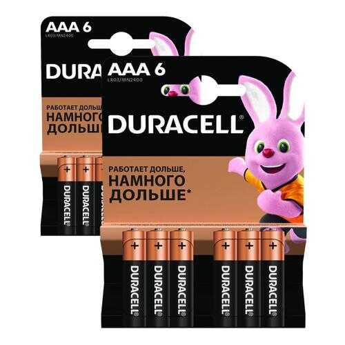 Батарейка Duracell Basic AAА LR03 6шт в Техношок