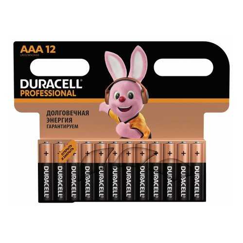 Батарейка Duracell P AАА LR03 12 шт в Техношок