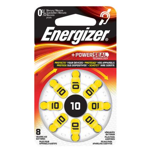 Батарейка Energizer Hearing Zinc Air 10 PS TL8 8 шт в Техношок