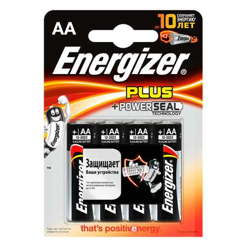 Батарейка Energizer Plus AA-LR6 4 шт в Техношок