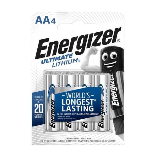 Батарейка Energizer Ultimate Lithium FR6/L91/AA BL4 4 шт в Техношок