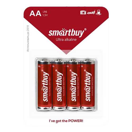 Батарейка SmartBuy Ultra Alkaline SBBA-2A04B 4 шт в Техношок