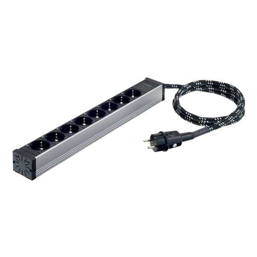 Сетевой фильтр In-Akustik AC-2502-P8, 8 розеток, 3 м, Silver/Black в Техношок