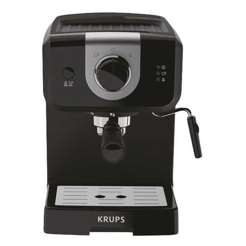 Рожковая кофеварка Krups Opio XP320830 Black в Техношок