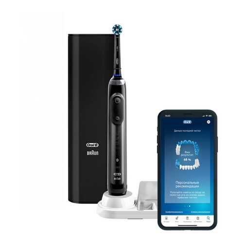 Электрическая зубная щетка Braun Oral-B Genius X 20000N (D706.515.6X) Black в Техношок