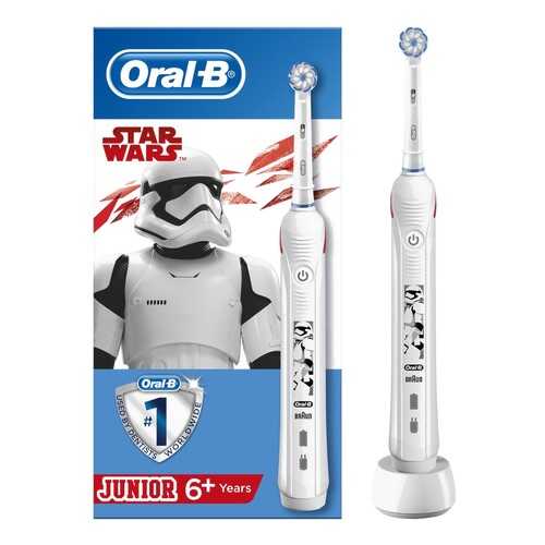 Электрическая зубная щетка Braun Oral-B Pro 2 Junior Sensi Звездные Войны (D501.513.2) в Техношок