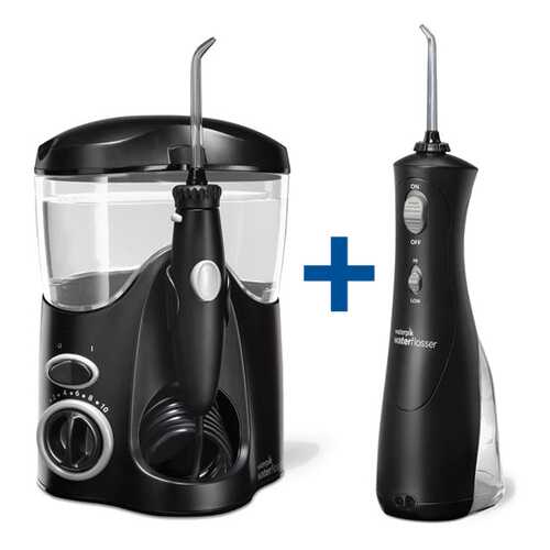 Ирригатор Waterpik WP-112 + Waterpik WP-462 Black в Техношок