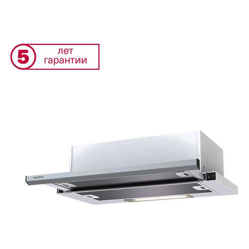 Вытяжка встраиваемая Krona Kamilla slim 600 White/Inox (2мотора) в Техношок